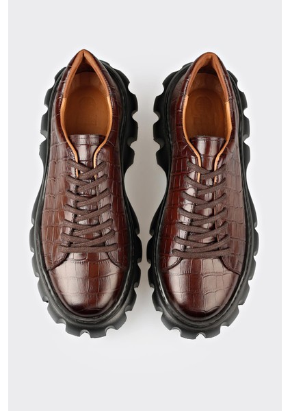 Kahve Deri Erkek Günlük Ayakkabı fırsatları