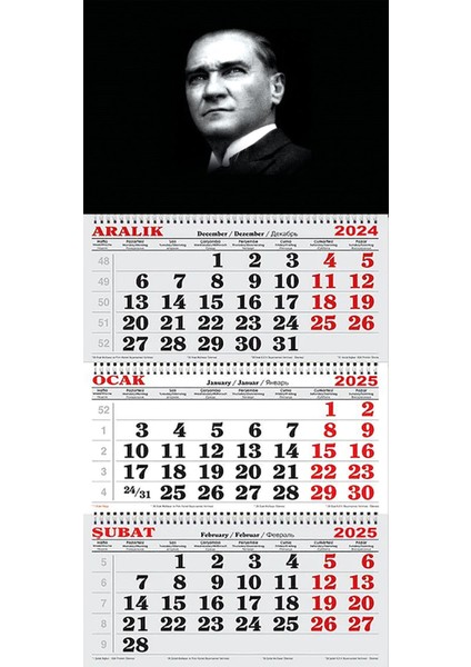 2025 Yılı Gemici Takvimi-Atatürk