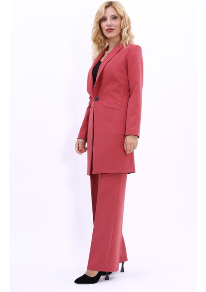 Helen Ceket & Bol Paça Pantolon Takım-Kiremit fiyatları