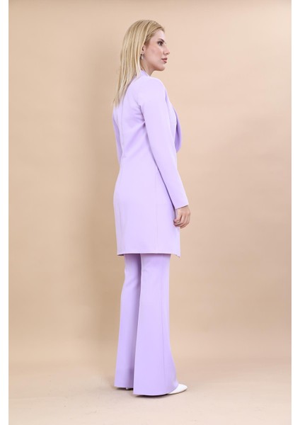 Helen Ceket & Ispanyol Paça Pantolon Takım-Menekşe fırsatları