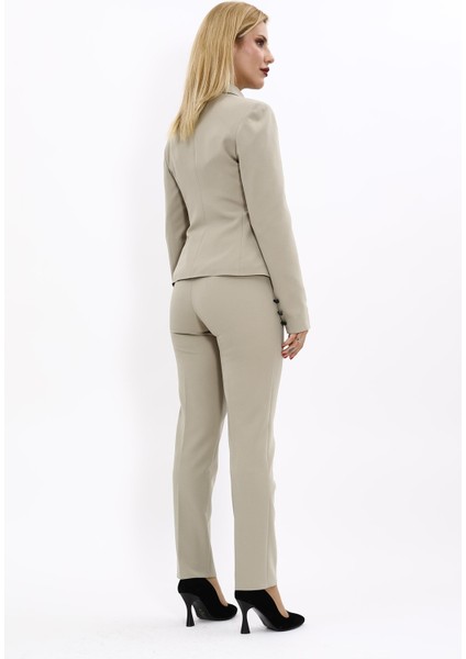 Peplum Ceket & Boru Paça Pantolon Takım-Bambu fırsatları