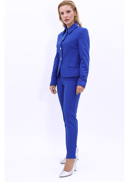 Peplum Ceket & Boru Paça Pantolon Takım-Saks fiyatları