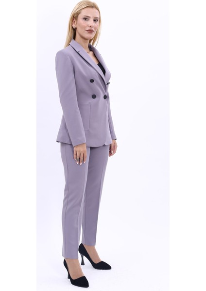 Erkek Yaka Torba Cepli Klasik Ceket & Dar Paça Pantolon-Antrasit fırsatları