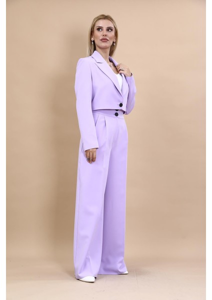 Erkek Yaka Tek Düğmeli Kısa Ceket & Erkek Yaka Drape Kollu Kısa Ceket-Menekşe fırsatları