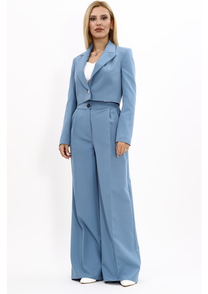 Erkek Yaka Tek Düğmeli Kısa Ceket & Erkek Yaka Drape Kollu Kısa Ceket-Deniz indirimleri