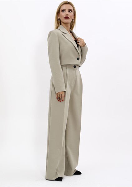 Erkek Yaka Tek Düğmeli Kısa Ceket & Erkek Yaka Drape Kollu Kısa Ceket-Bambu modelleri