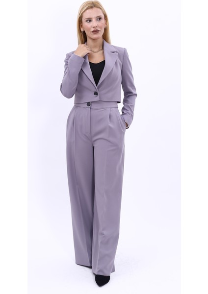 Erkek Yaka Tek Düğmeli Kısa Ceket & Erkek Yaka Drape Kollu Kısa Ceket-Antrasit