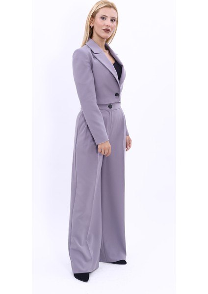 Erkek Yaka Tek Düğmeli Kısa Ceket & Erkek Yaka Drape Kollu Kısa Ceket-Antrasit modelleri