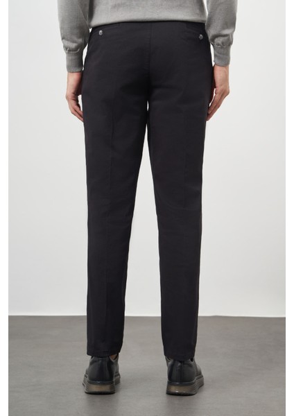 Erkek Siyah Dynamic Fit Chino Pantolon