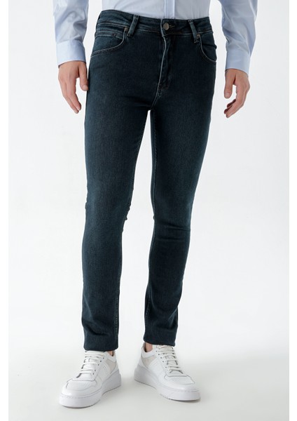 Erkek Haki Denim 5 Cep Slim Fit Jean Kot Pantolon fiyatları