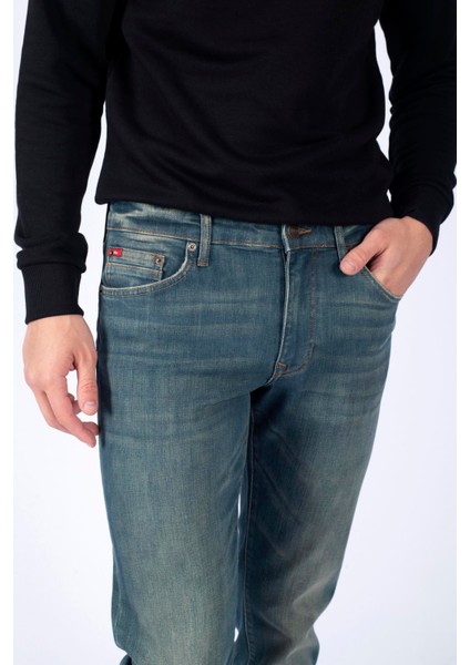 Jagger Erkek Jean Pantolon Ferb Nıle Blue Dark