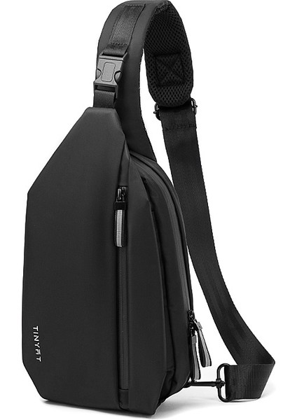 Göğüs Çantası Erkek Çok Fonksiyonlu Moda Crossbody Çanta Yeni Göğüs Çantası Erkek Spor ve Eğlence Su Geçirmez Omuz Çantası (Yurt Dışından)