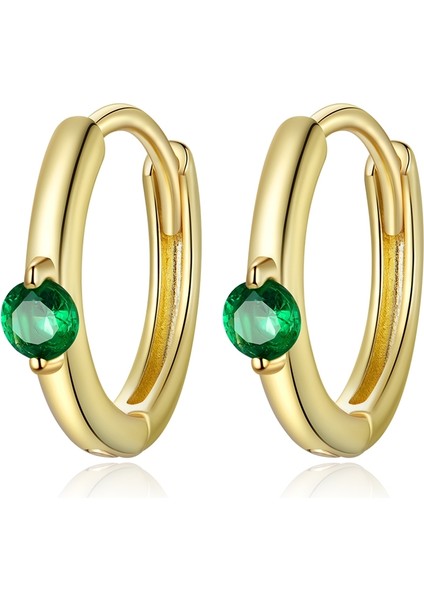 Moda Zirkon Kulak Toka Kadın Küpe (Green) (Yurt Dışından)