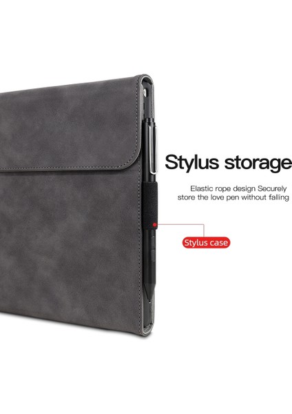 Microsoft Surface Pro 7+ / 7/6/5/4 Için Tablet Pu Kılıf (Yurt Dışından)