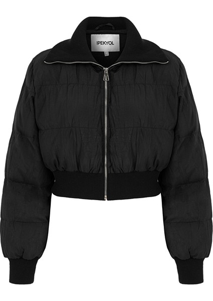 Geniş yaka bomber mont IW6230012067001