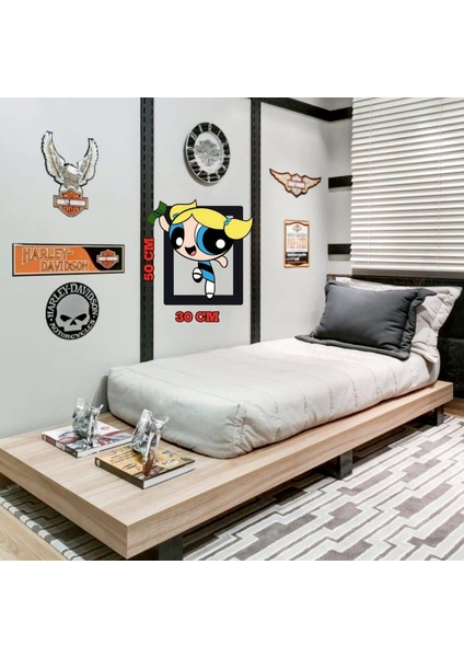Powerpuff Girls Bubbles Mdf Tablo