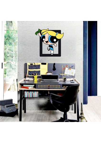 Powerpuff Girls Bubbles Mdf Tablo