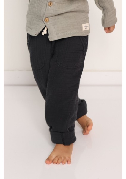 Müslin Pantolon Çocuk - 4 Kat Müslin Kumaş