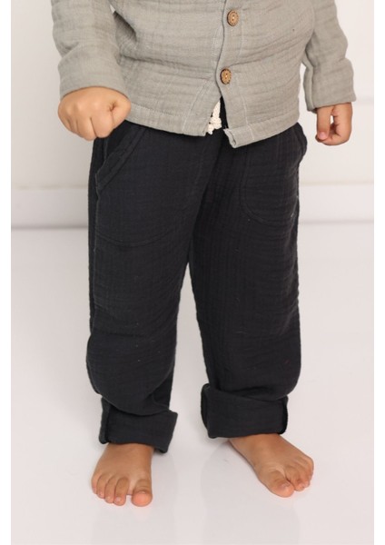 Müslin Pantolon Çocuk - 4 Kat Müslin Kumaş