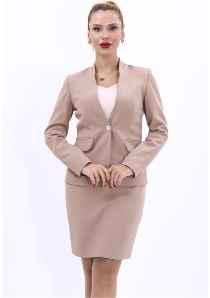 Tek Düğmeli Klasik Ceket-Taş fiyatları