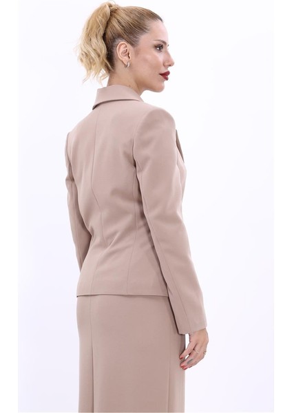 Erkek Yaka Tek Düğmeli Klasik Ceket-Taş modelleri