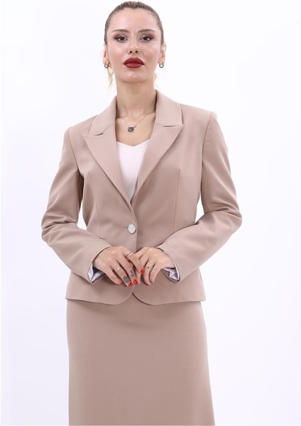 Erkek Yaka Tek Düğmeli Klasik Ceket-Taş indirimleri