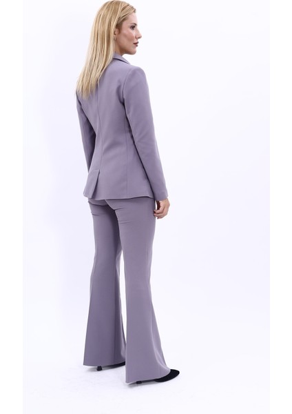 Erkek Yaka Torba Cepli Klasik Ceket & İspanyol Paça Pantolon-Antrasit fırsatları