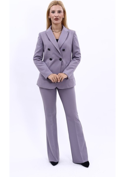 Erkek Yaka Torba Cepli Klasik Ceket & İspanyol Paça Pantolon-Antrasit indirimleri