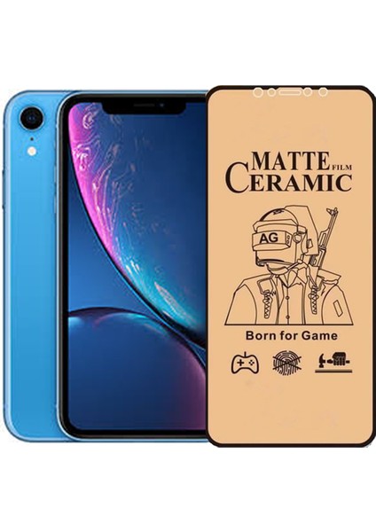 Apple iPhone Xr Ekran Koruyucu Mat Seramik Nano Tam Kaplayan Esnek Koruyucu