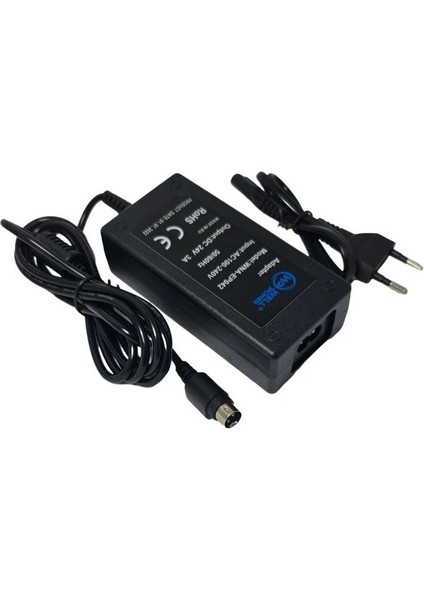 Well Power 24VOLT 3AMPER 60 Wat Adaptör 3pin 24V-3A Notebook Adaptör