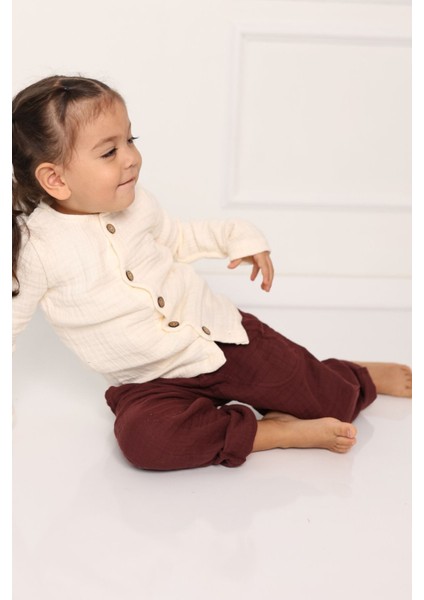 Müslin Pantolon Çocuk - 4 Kat Müslin Kumaş fırsatları