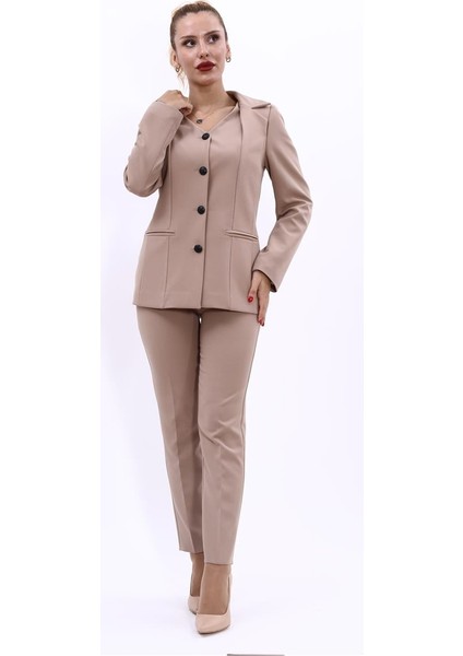 Erkek Yaka Yelek Ceket & Dar Paça Pantolon-Taş fiyatları