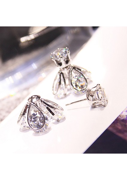 Fa Shion Temperament Long Ear Earrings (Silver) (Yurt Dışından) fiyatları