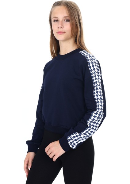 Kız Çocuk Baskılı Sweatshirt