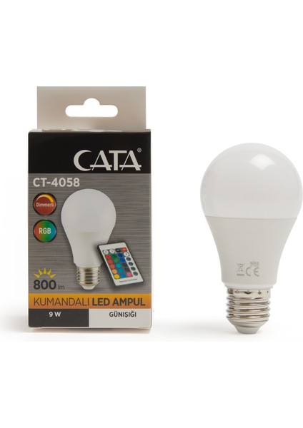 CT-4058 9W Rgb Uzaktan Kumandalı LED Ampul - Beyaz fiyatları