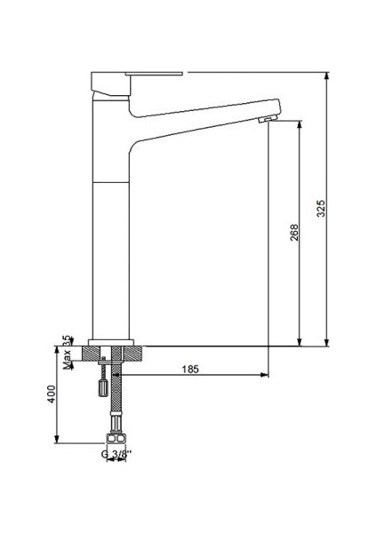 Domino Krom Çanak Tipi Lavabo Bataryası 971001