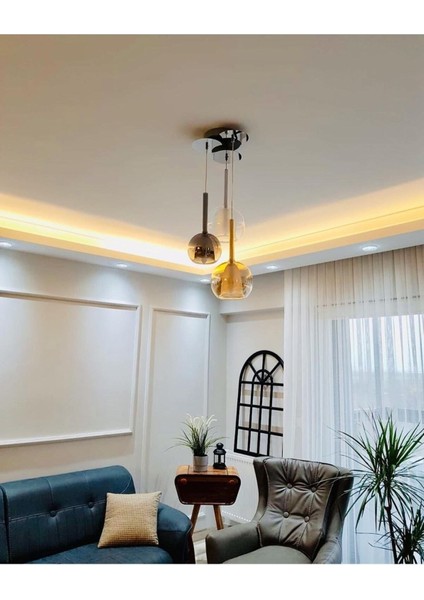 4020-3A,28 3'lü Vino Sarkıt Avize Mı x ed
