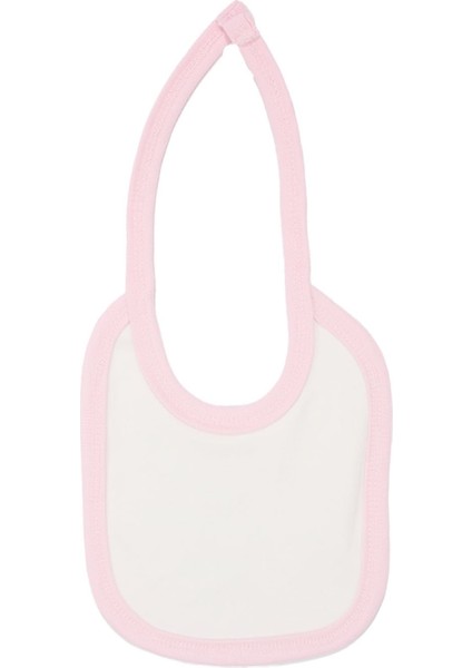 Kız Bebek Ekru Pembe Biyeli Tavşanlı Havuçlu Desenli Penye Önlük fiyatları