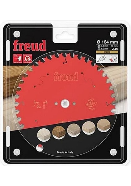 Ahşap Kesim Daire Testere Bıçağı FR11W002H 184 x 2,4 x 16 Diş 40