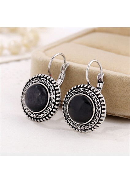 Boho Big Drop Earrings (Black) (Yurt Dışından) fiyatları