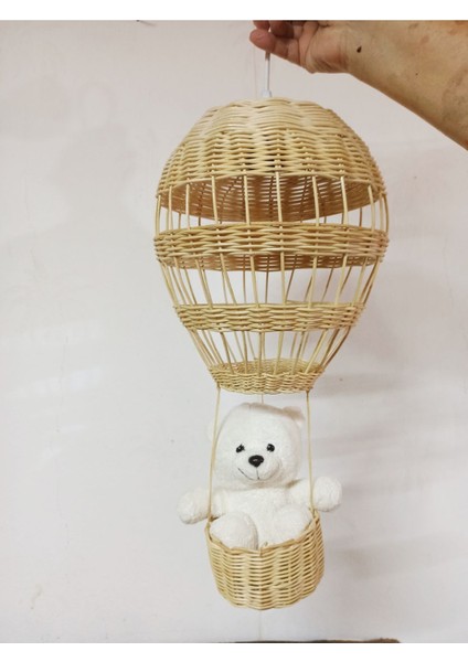 Hasır Bambu Rattan Balon Avize Çocuk Odası Avize modelleri