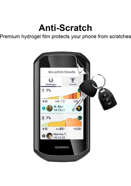 Garmin Edge 1050 Gps Uyumlu 2 Adet Ön Body Şeffaf Ultra Ekran Koruyucu Nano Jelatin