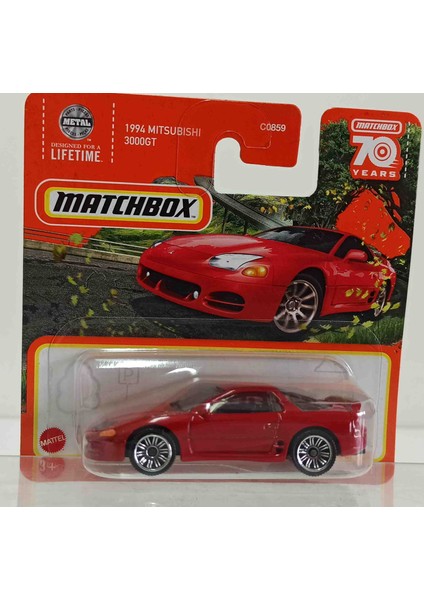 Match.. 70 Years 1:64 1994 Mıtsubishi 3000 Gt ( Küçük Boy Metal Araba)