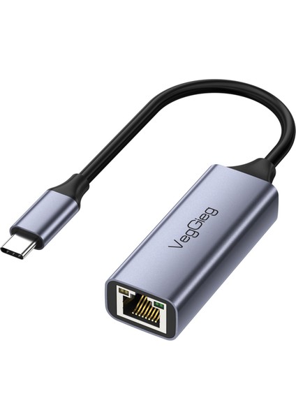 Type-C 1000MBPS Gigabit Ethernet Adaptörü Pc, Mac, Konsol, Tv Box Uyumlu