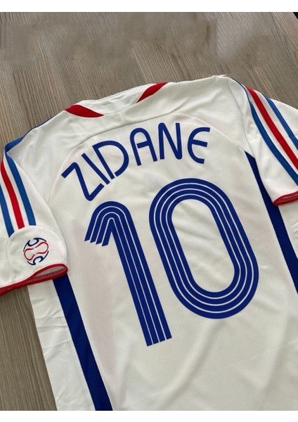 Fransa 98 Dünya Kupası Zinedine Zidane Deplasman Forması (Beyaz)