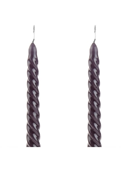 2'li Burgu Şamdan Mumu - Siyah - 25 cm fırsatları