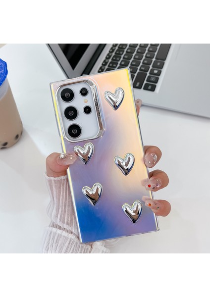 Samsung Galaxy S24 Ultra Telefon Kılıfı Galvanik Pc + Tpu Kapak (Yurt Dışından)