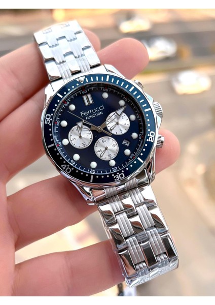 Çelik Kordon Iç Fonksiyonları Aktif 30 mt Suya Dayanıklı Erkek Kol Saati BMF.14042.2 modelleri