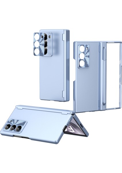 Samsung Galaxy Z Fold 6 5g Çift Menteşe Telefon Kılıfı Elektro Kaplama Pc Telefon Kapağı Stylus Kalem ile (Yurt Dışından)