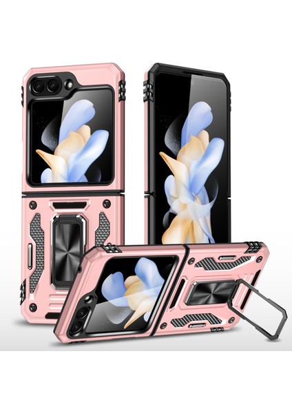 Samsung Galaxy Z Flip6 5g Halka Kickstand Pc+Tpu Telefon Kapağı (Yurt Dışından)